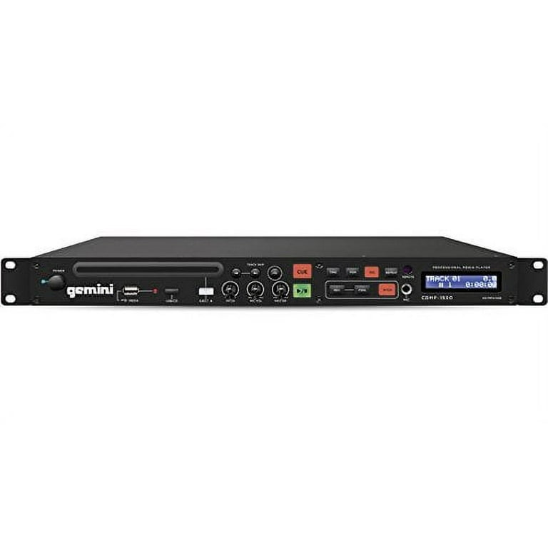Gemini CDMP-1500 Professional 1U Rackmount CD/MP3/USB Player with