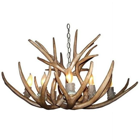 CDN Antler Design UNSFM4x4 29-30 in. Reproduction Antler Chandelier