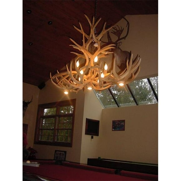 CDN Antler Design UNSFMD-D-P-DL03 48-52 in. Reproduction Antler Chandelier