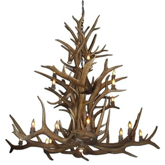 CDN Antler Design UNSRECA-XL 57-71 in. Real Antler Chandelier- Extra Large