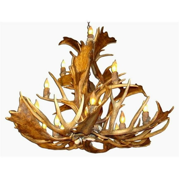 CDN Antler Design UNSRFM-XL 41-43 in. Real Antler Chandelier- Extra Large