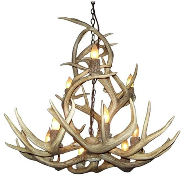 CDN Antler Design  27-29 in. Real Antler Chandelier- Medium