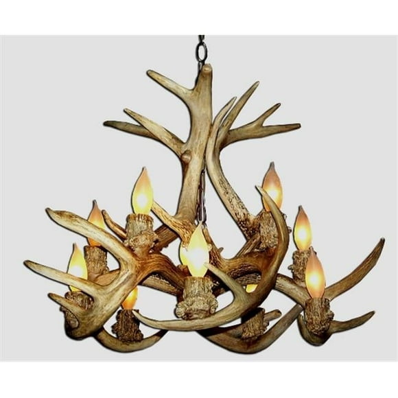 CDN Antler Design UNSRWI 24-25 in. Real Antler Chandelier