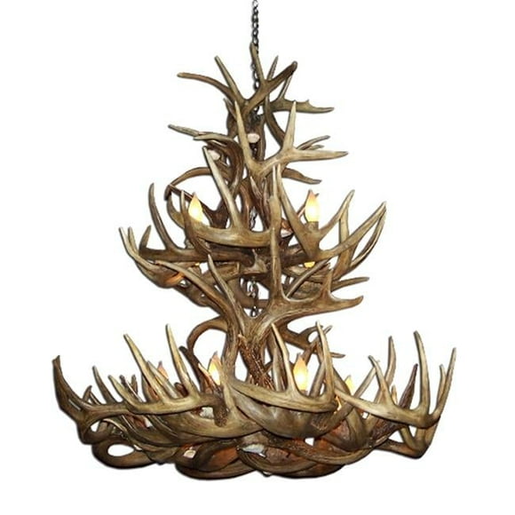 CDN Antler Design UNSRWTL-Xl 36-38 in. Real Antler Chandelier- Extra Large