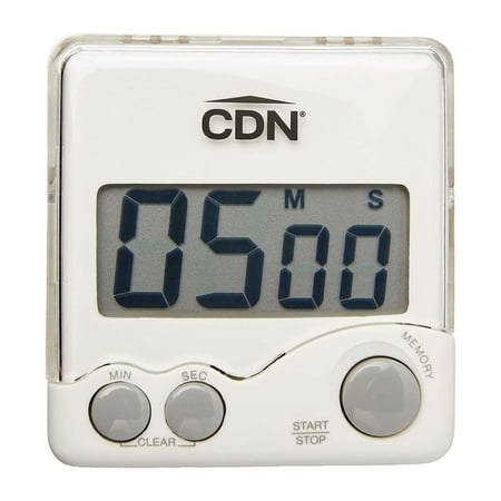 CDN Digital Loud Alarm Big Digit Timer, White