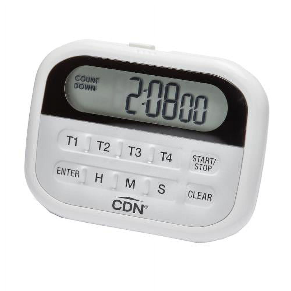 opvise No Battery Required Timer Loud Sound Plastic Wide Usage 60 Minutes  Cooking Timer Kitchen Supplies White