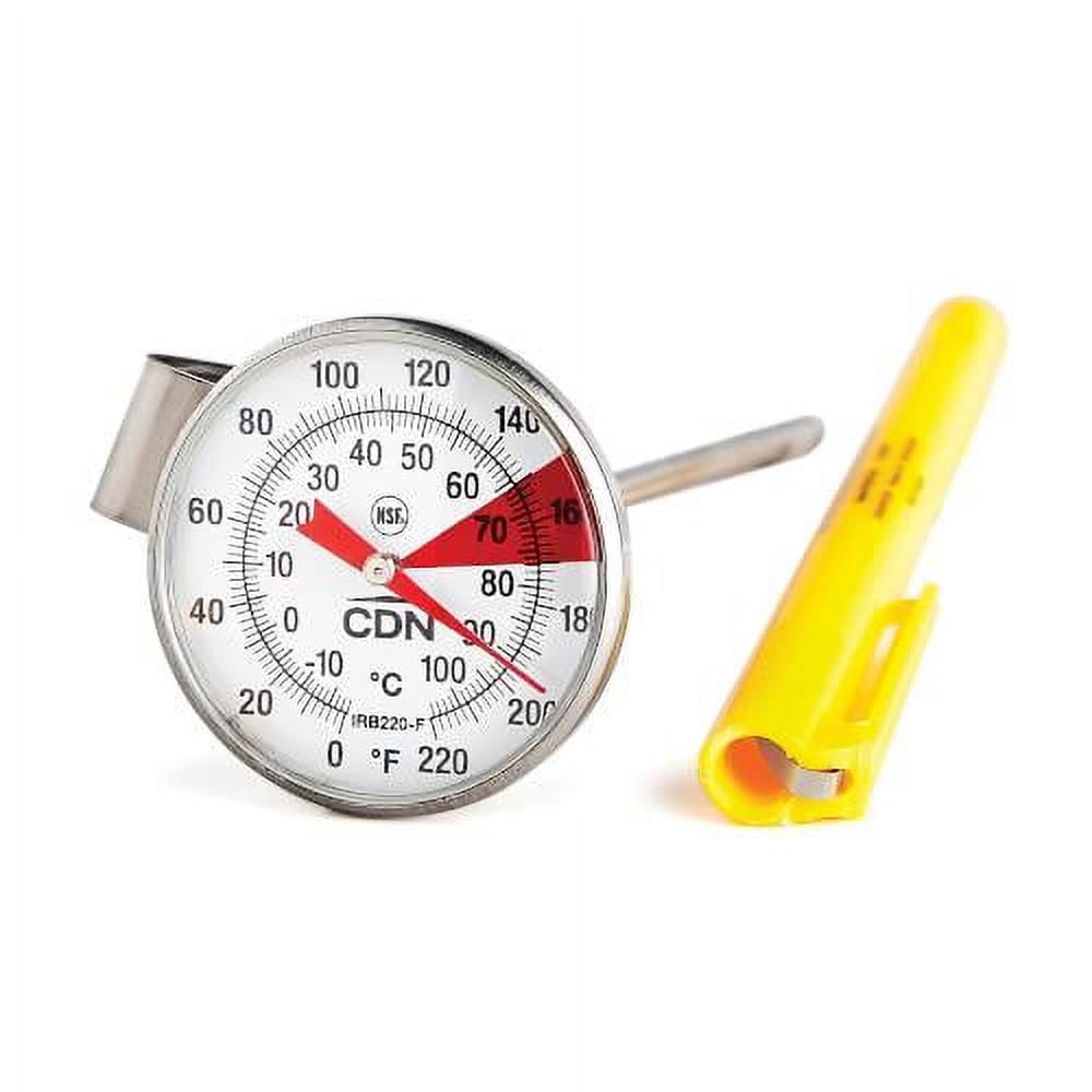 Milk Frothing Thermometer Coffee Maker Temperature Jug Clip On Steel Pod