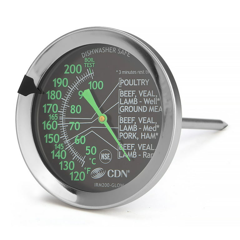 CDN ProAccurate Meat/Poultry Ovenproof Thermometer - IRM200-Glow 