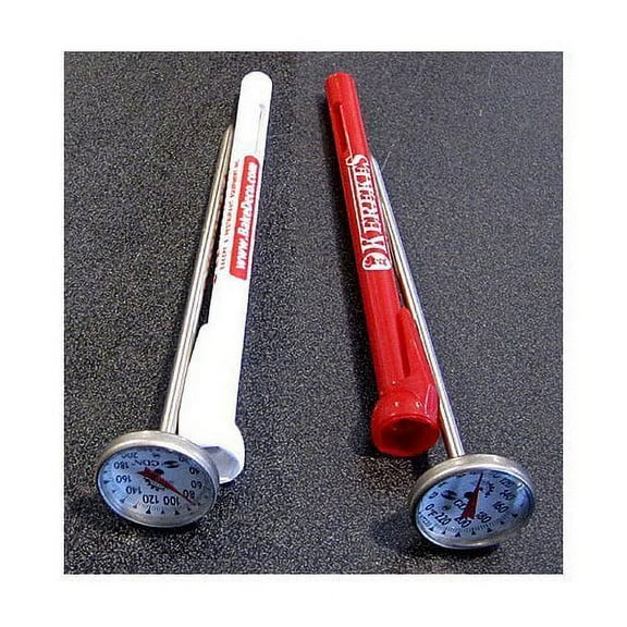 CDN Thermometer IRT220 with Kerekes/BakeDeco Logo on Sheath, 1 Each Red