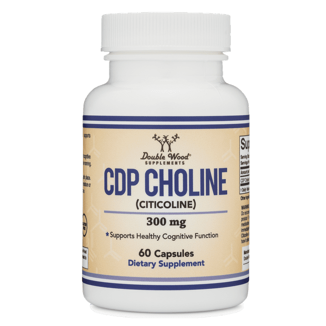 CDP Choline (Citicoline) Supplement, Pharmaceutical Grade, Made in USA