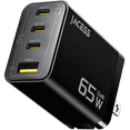 thumbnail image 1 of Cdtou 65W GaN 4‑Port Fast Wall Charger, Compact Multi Usb‑c for Laptops, Phones and Switch, Black, 1 of 8