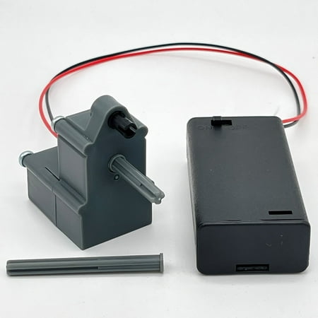 CDX Blocks: Motor and Power Supply - Battery Operated Motor to Automate CDX Roller Coaster Brick Building Sets