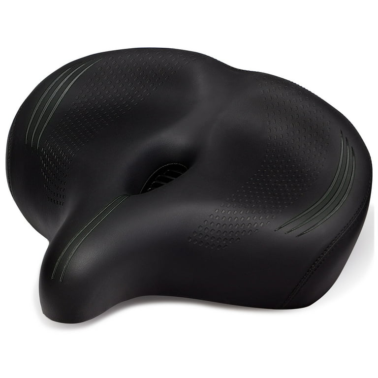 CDYWD Oversized Bike Seat for Men Women Comfort Extra Wide Soft Bicycle Seat Cushion Large Comfortable Replacement Bike Saddle for Peloton Bike