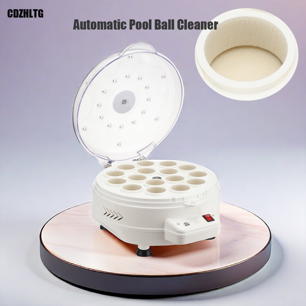 Mall Pool Ball Machine CDZHLTG 110V Automatic Pool Ball Cleaner Billiard Ball Polishing ...