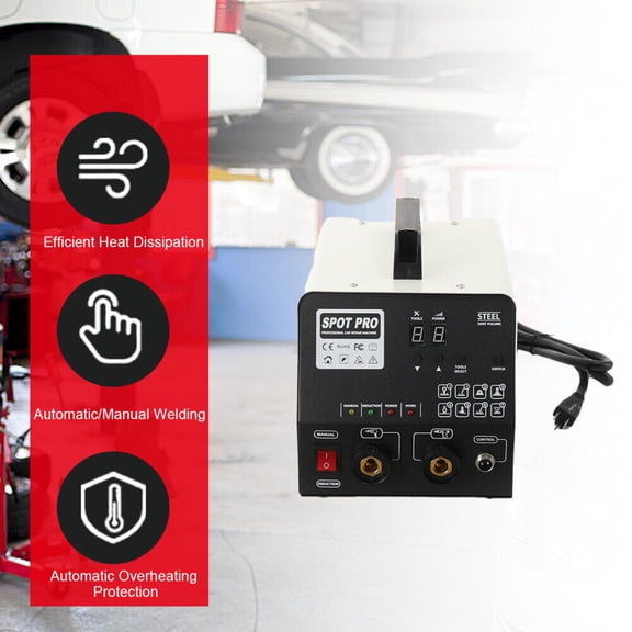 CDZHLTG 110V Dent Spot Welder 3KW Car Body Welder with 6 Welding Modes, Dent Removal Tool