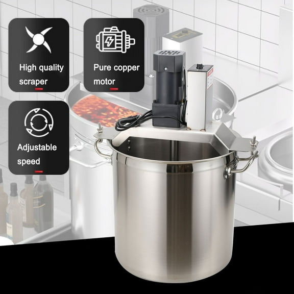 CDZHLTG 20-100Kg Frying Machine 110V Automatic Food Mixer Hot Pot Bottom Soup Sauce Stirrer