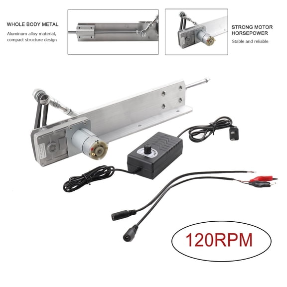 CDZHLTG 24V Stroke 6in. 120RPM Cycling Electric Linear Motion Actuator Reciprocating Motor