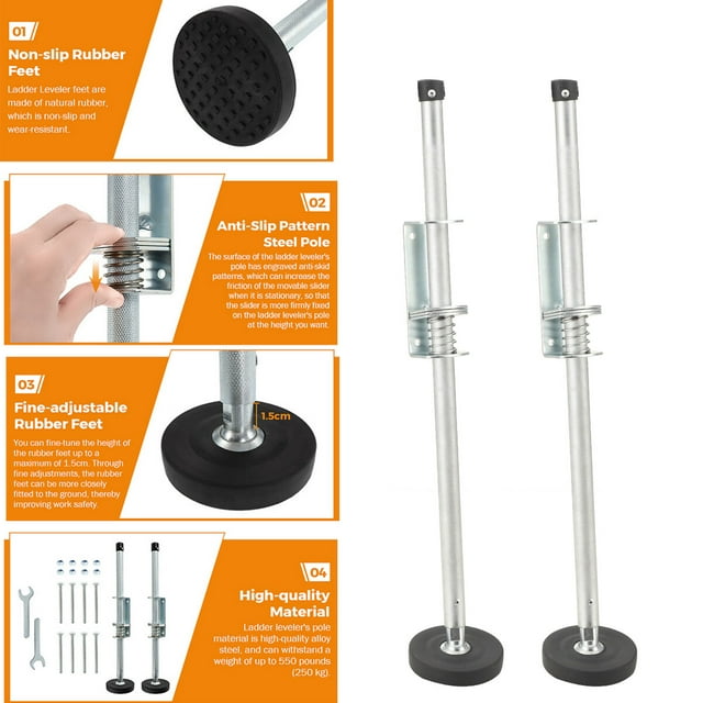 CDZHLTG 330 LBS Ladder Leveler for Extension Ladders Stabilizer Ladder