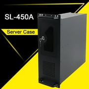 CDZHLTG 4U Server Chassis Rackmount Server Case 7 3.5 HDD Drive Bays with 80mm Fan