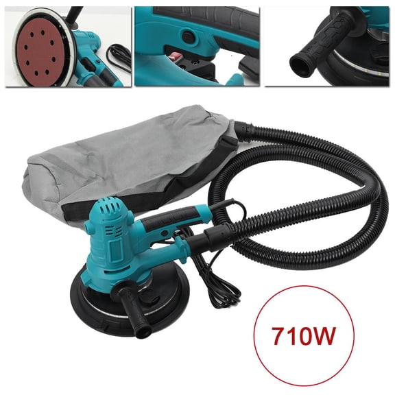 CDZHLTG 710W, 500-2300RPM Wall Sander with Double LED Light & Automatic Vacuum System, 6 Pcs Sanding Pads Electric Sander