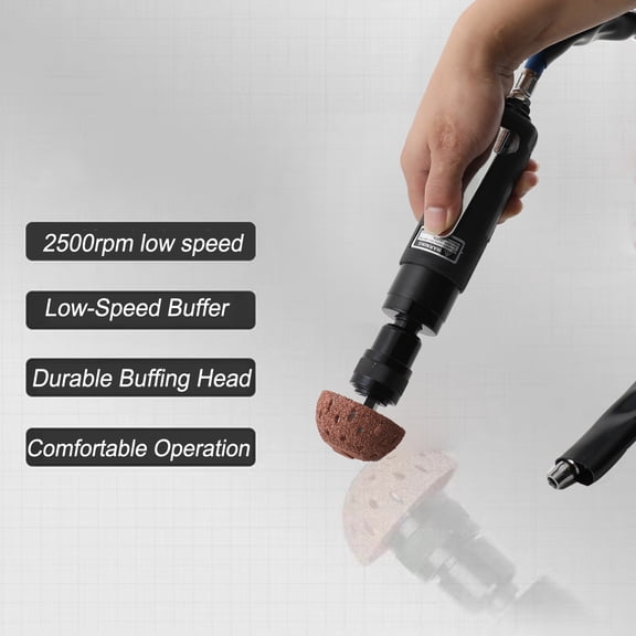 CDZHLTG Air Tire Tyre Buffer Kit Low Speed Pneumatic Die Grinder Tire Buffing Wheel Tool
