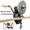 thumbnail image 1 of CDZHLTG Cast Iron 6" Hand Grinder Hand Bench Mount Hand crank Grinder Sharpener Tool, 1 of 13