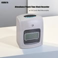 thumbnail image 1 of CDZHLTG Employee Attendance Punch Time Clock Payroll Recorder LCD Display w/ 50 Cards Wall Mountable, 1 of 9
