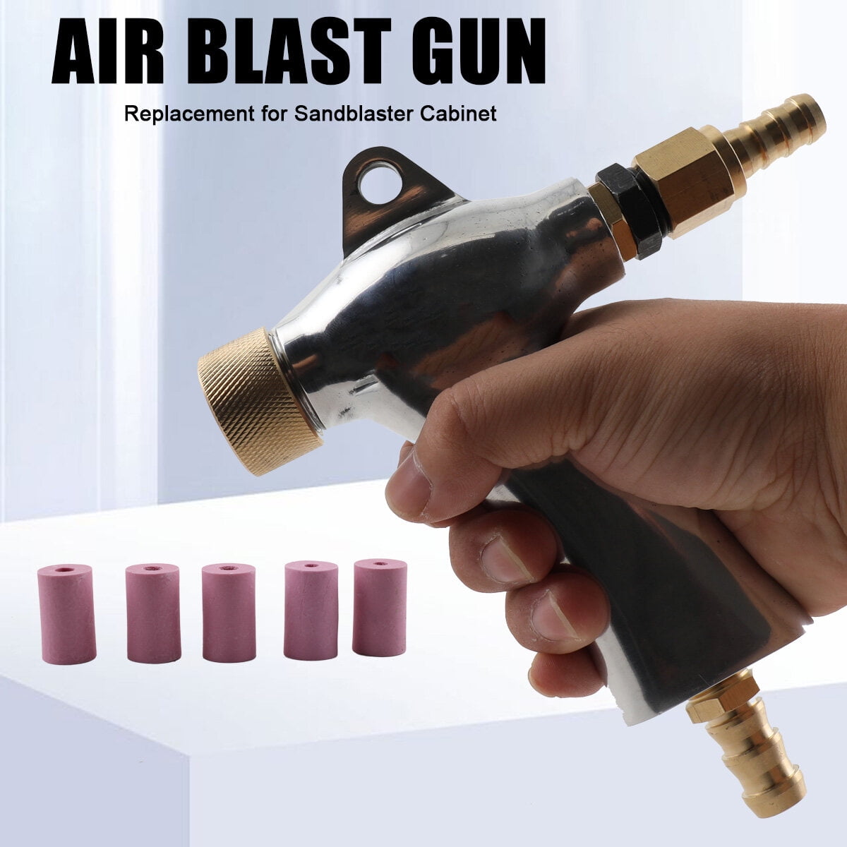 CDZHLTG Sand Blaster Sandblaster Kit Air Nozzles Sandblasting Siphon Feed Blast Gun Tube
