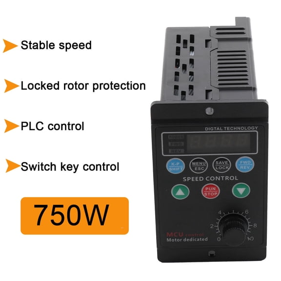 CDZHLTG Single To 3 Phase Variable Frequency Drive Inverter CNC VFD VSD 750W 1HP 220V