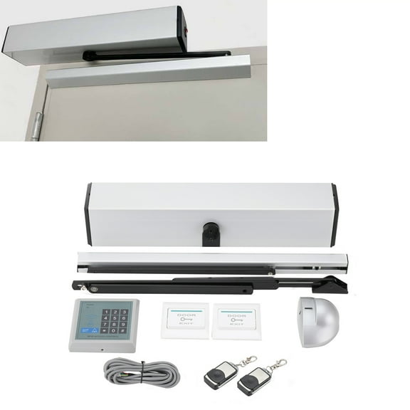 CDZHLTG Swing Door Opener/Closer Residential/Commercial, Automatic Residential/Operator+2PCS Wireless Handicap Push Buttons