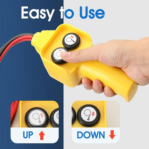 CDZHLTG Winch Remote Control 12V Hand Assembly Winch Wired Controller Replacement for Capstan