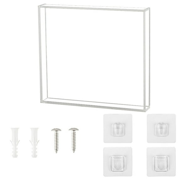 CDs Frame Display Case Acrylic CDs Display Box Clear Wall Mount Display Shelf CDs Case for Wall Display Standard Size
