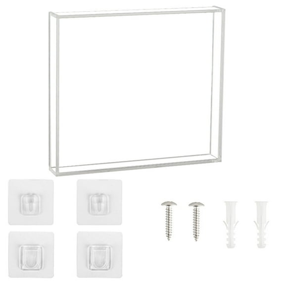 CDs Frame Display Case Acrylic CDs Display Box Clear Wall Mount Display Shelf CDs Case for Wall Display Standard Size