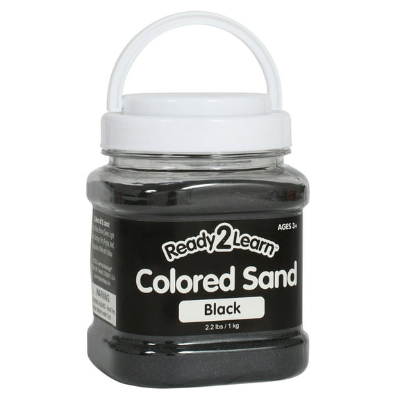 CE-10100 - Colored Sand - Black - 2.2 Pounds by Learning Advantage