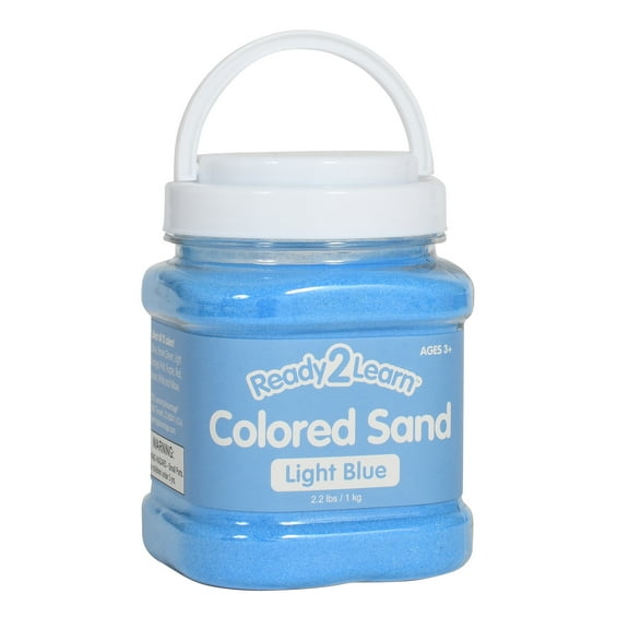 CE-10104 - Colored Sand - Light Blue - 2.2 Pounds by Learning Advantage