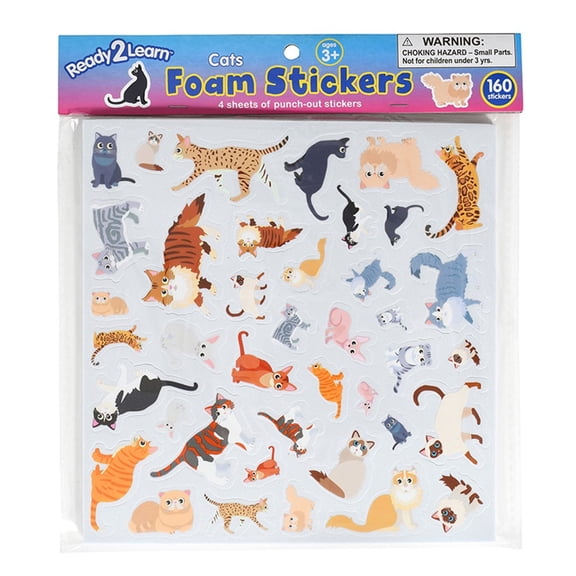 CE-10122 - Foam Stickers - Cats by Learning Advantage