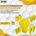 thumbnail image 1 of CE Level 2 Certified Armor Pads Pack of 9, Level 2 Approved Back, Shoulder, Thigh, Knee and Elbows Protectors for Women and Men Motorcycle Jackets, CE-2 Approve Protective Pad Set., 1 of 7