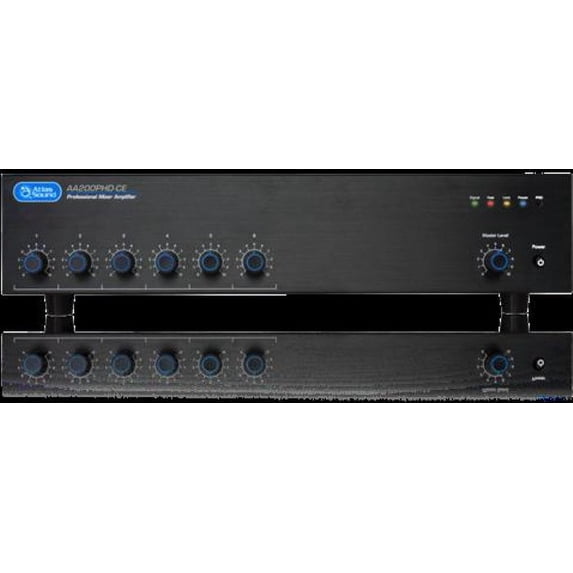 AtlasIED AA200PHD-CE CE Listed 6-Input, 200-Watt Mixer Amplifier