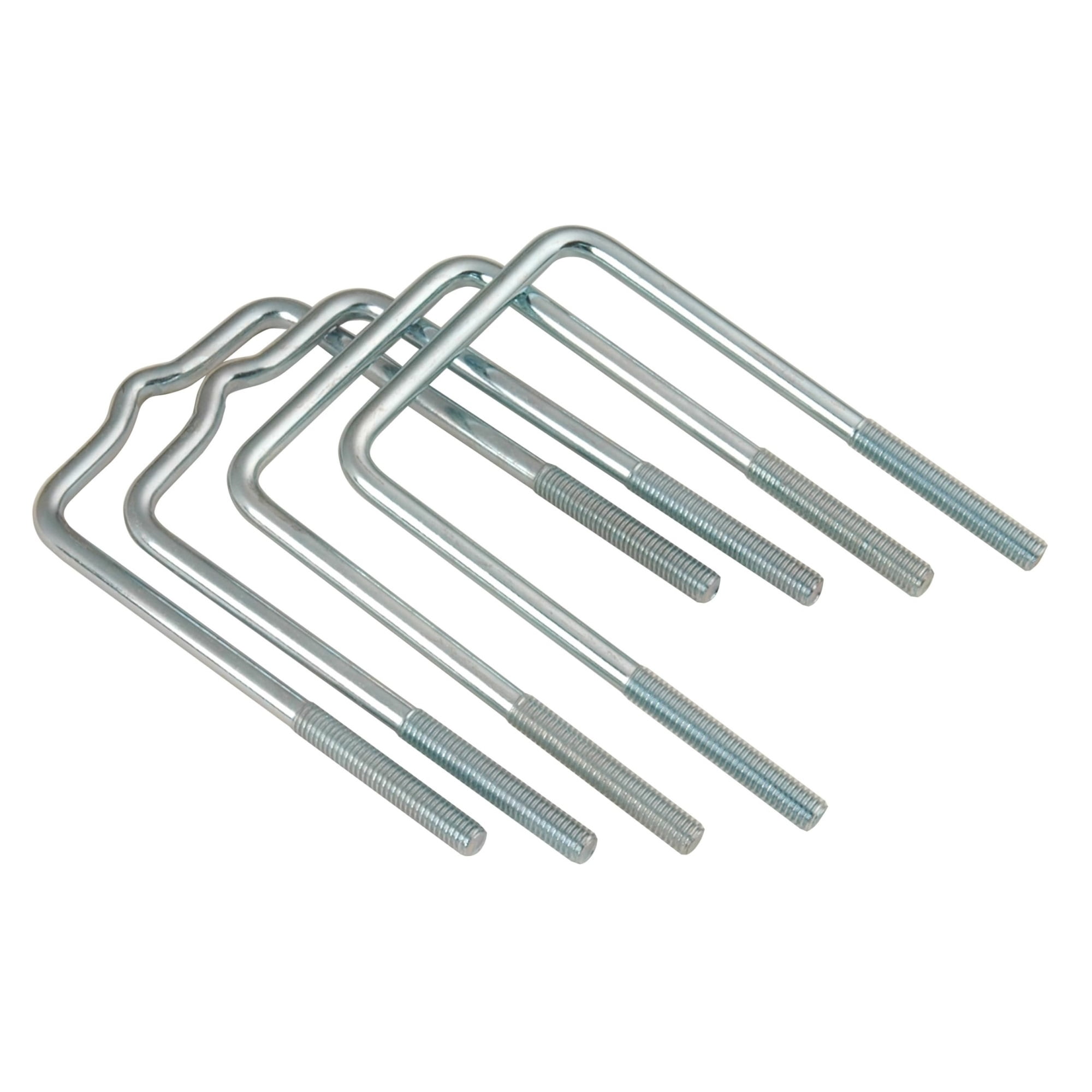 CE Smith - 11416 Straight (2) & Formed (2) Square U-Bolt Kit - 3/8" x 3-1/2" x 6"