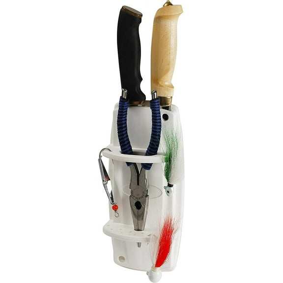 CE Smith - 55150A Knife and Plier Rack - Sturdy & Easy to Install Fishing Tool Organizer - White