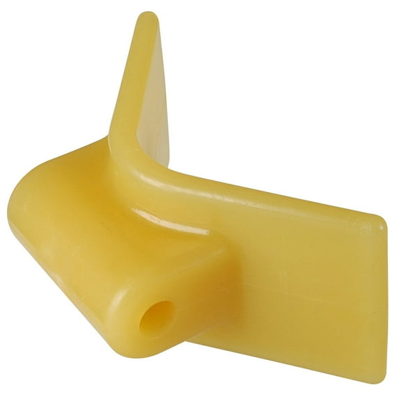 CE Smith - Bow Stop - 3" x 3" - 5-3/4" Span - Durable Boat Accessory for the Perfect Fit - Yellow Rubber