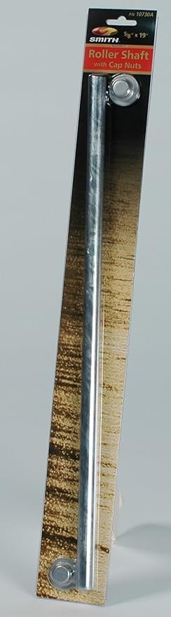 C.E. Smith Trailer Roller Shaft With Cap Nuts – 1/2" X 5 1/4", Zinc Plated, Replacement Part