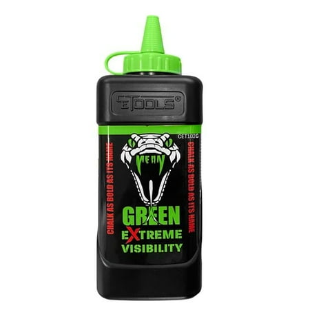 CE Tools 2015585 10 oz. Extreme Visibility Standard Marking Chalk - Fluorescent Green