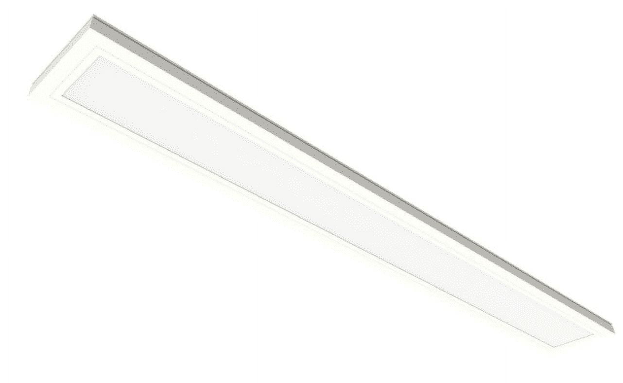 CE White 6 in. X 4 Ft. 25W LED Color Changing Flat Panel Light