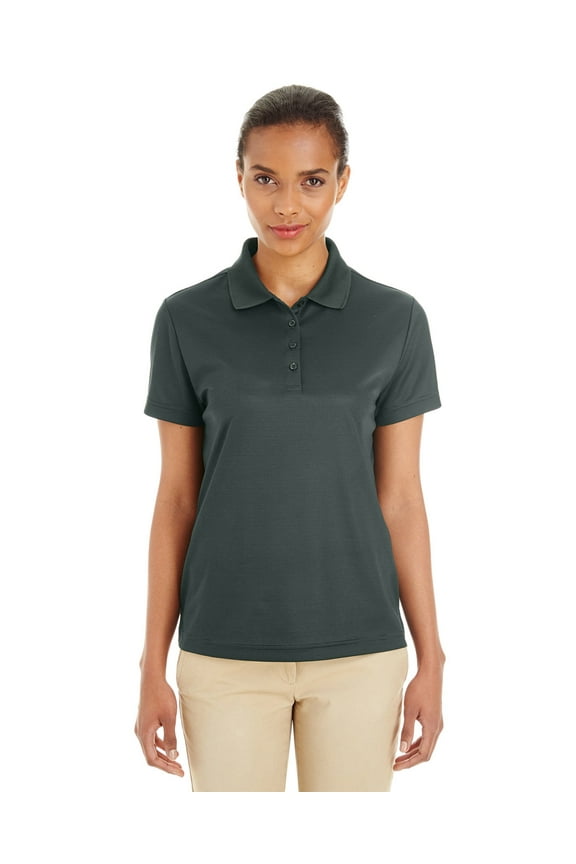 CE102W CORE 365 Ladies' Express Microstripe Piqué Polo Forest/Carbon M