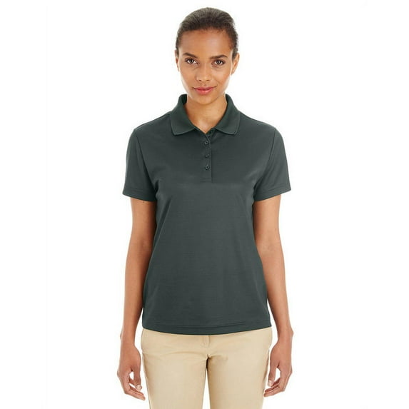 CE102W CORE 365 Ladies' Express Microstripe Piqué Polo Forest/Carbon L