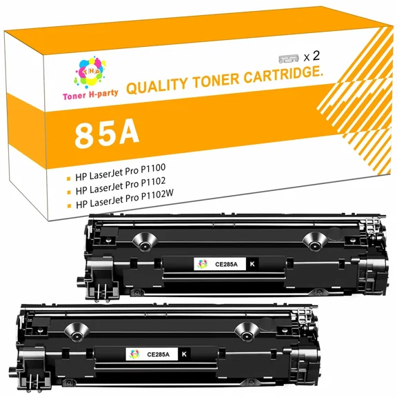 CE285A 85A Toner Cartridge Black Compatible for HP 85A CE285A CE285D 285A HP Laserjet Pro P1102w P1102 1102w M1212nf MFP M1217nfw P1005 M1132 M1210 M1212 P1006 Printer Ink (CE285AT1 | 2-Pack)