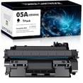 thumbnail image 1 of CE505A 05A Toner Cartridge Black for CE505A 505A CE505X CE505XD P2035 for Laserjet 2035N P2055DN 2055DN P2030 P2050 P2055X P2055D Printer Ink (1-Pack | CE505D), 1 of 6