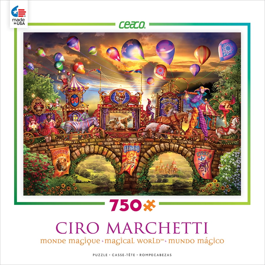 CEACO PUZZLES 750Piece CIRO CARCHETTE MAGICAL WORLD CARNIVALE PARADE PUZZLE