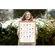 CEBUANO Alphabet POSTER Print With Words And English Translations 16 x 20 inches